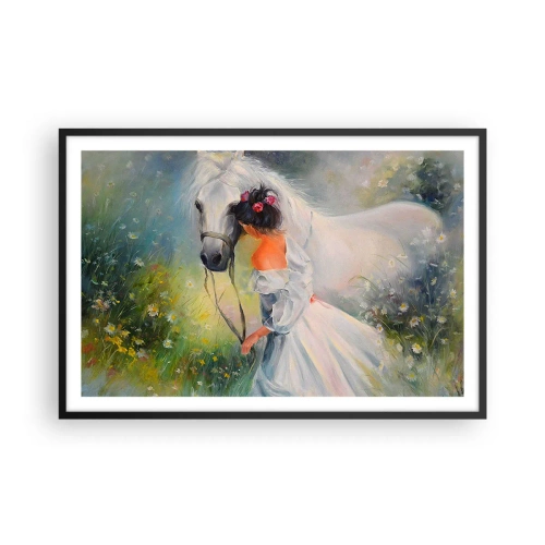 Poster in cornice nera - Come in un bel sogno - 91x61 cm