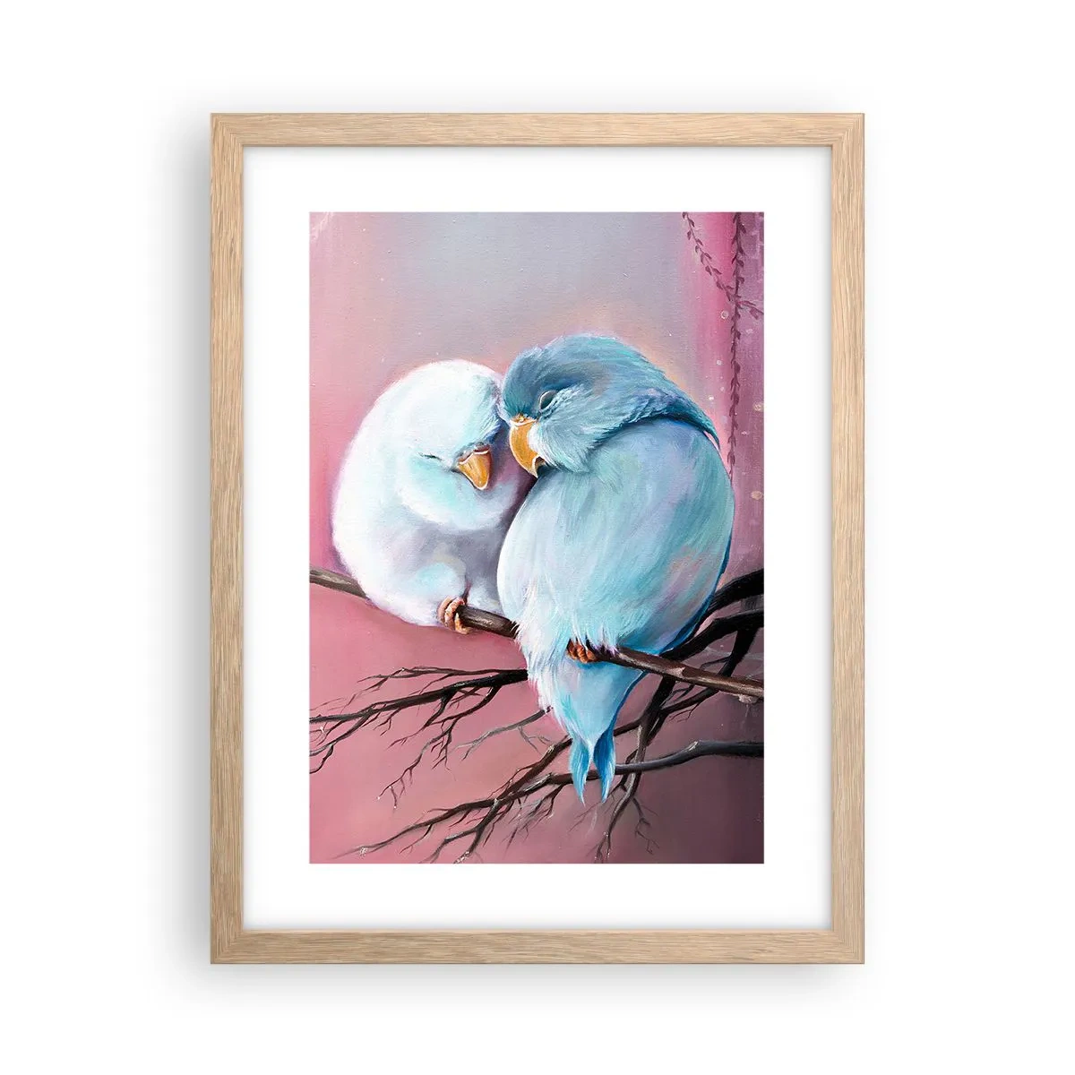Poster in cornice rovere chiaro - Che cosa aggiungere? - 30x40 cm
