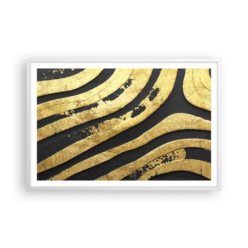 Poster in cornice bianca - Tutto scorre - 91x61 cm