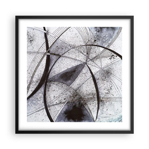 Poster in cornice nera - Fantasia futuristica - 50x50 cm