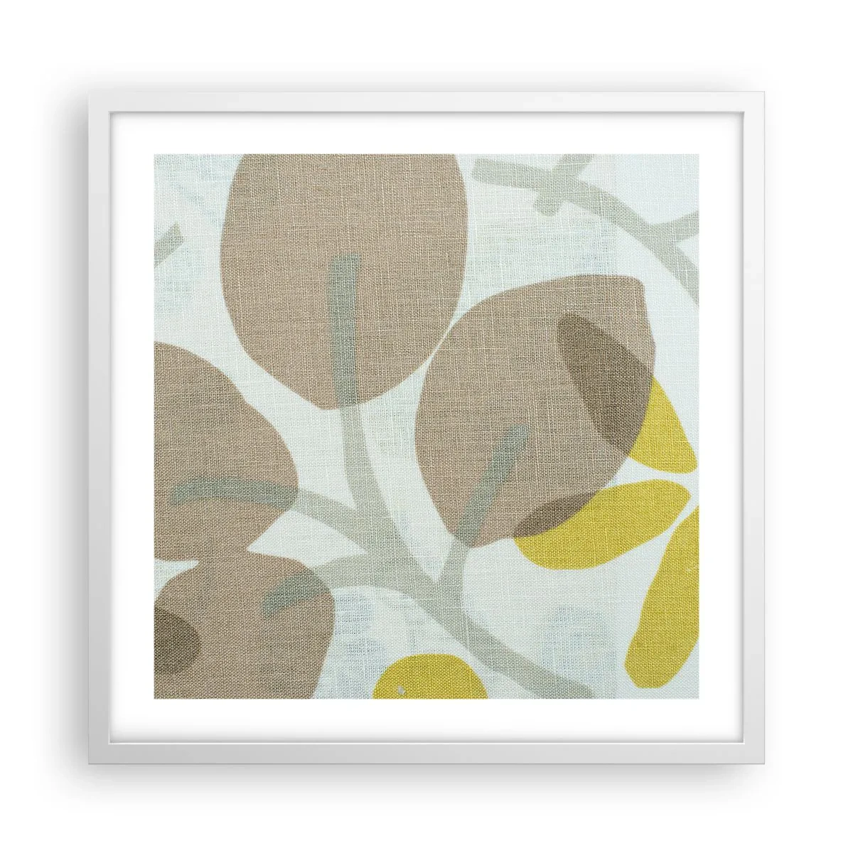 Poster in cornice bianca - Composizione sotto al sole - 50x50 cm