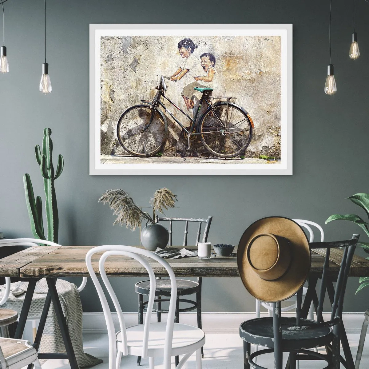 Poster in cornice bianca - Vero o falso? - 100x70 cm