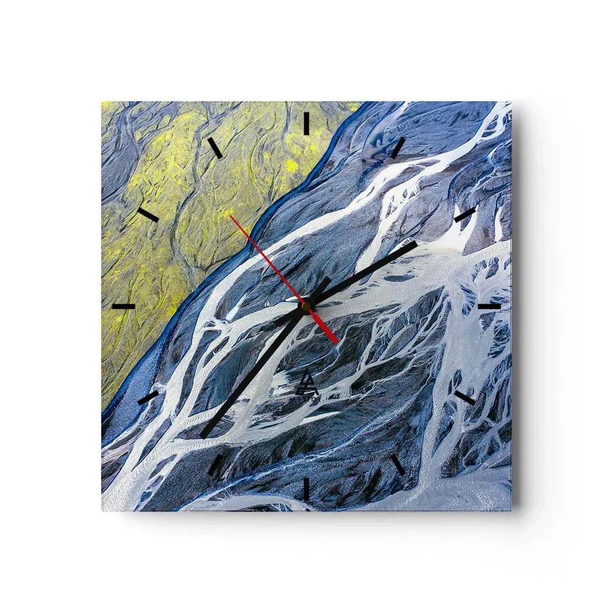 Orologio da parete - Orologio in Vetro - Le pitture rupestri della natura - 40x40 cm