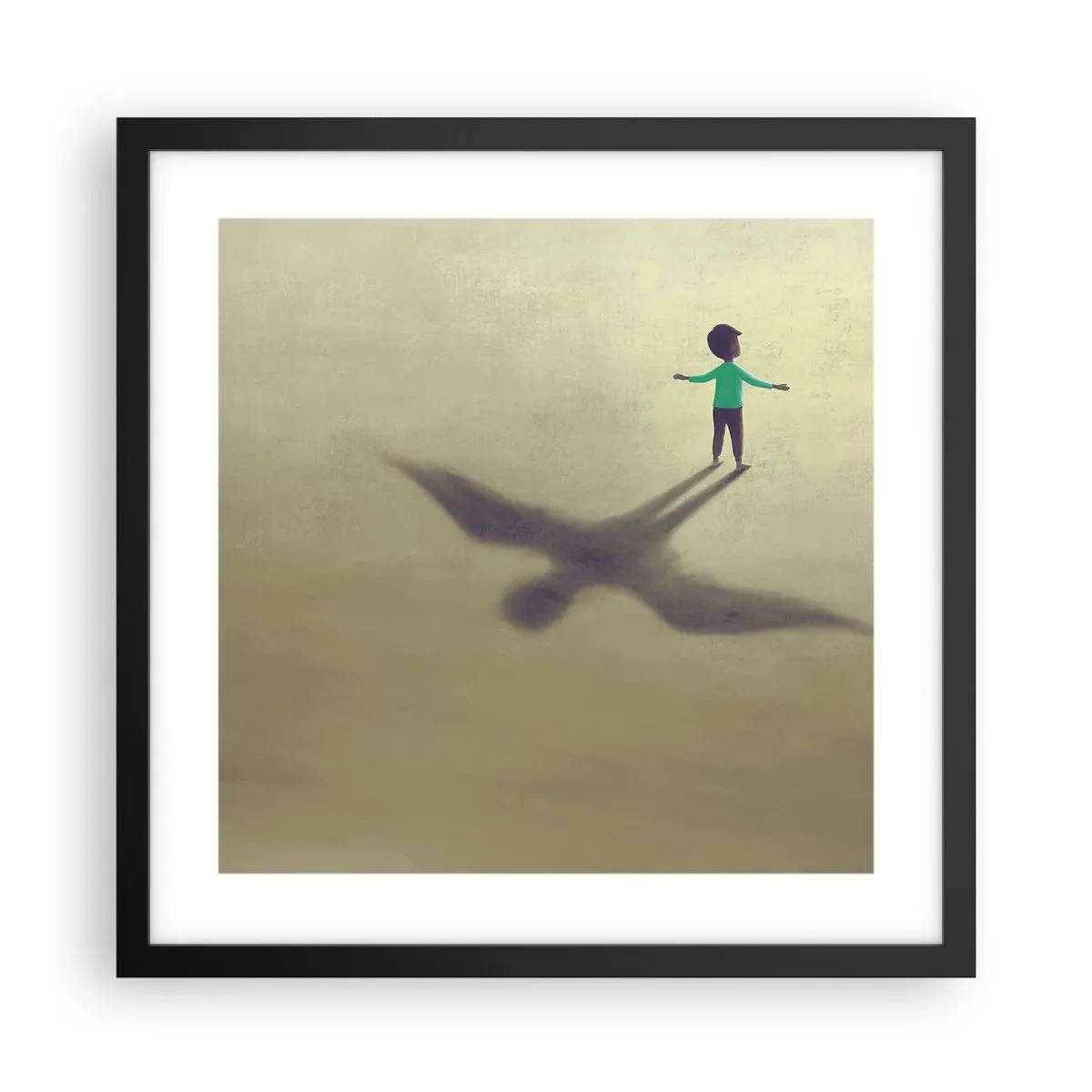 Poster in cornice nera - Eroe del futuro - 40x40 cm