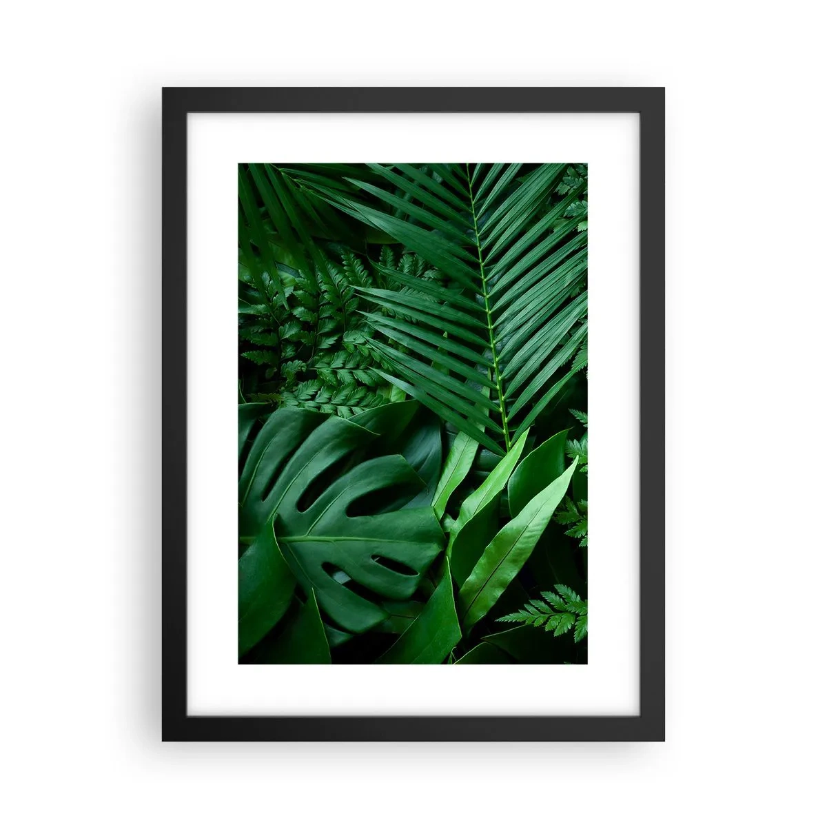 Poster in cornice nera - Avvolti nel verde - 30x40 cm