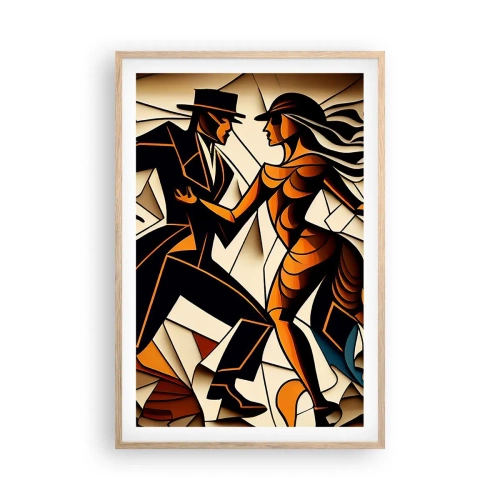 Poster in cornice rovere chiaro - La danza della passione - 61x91 cm