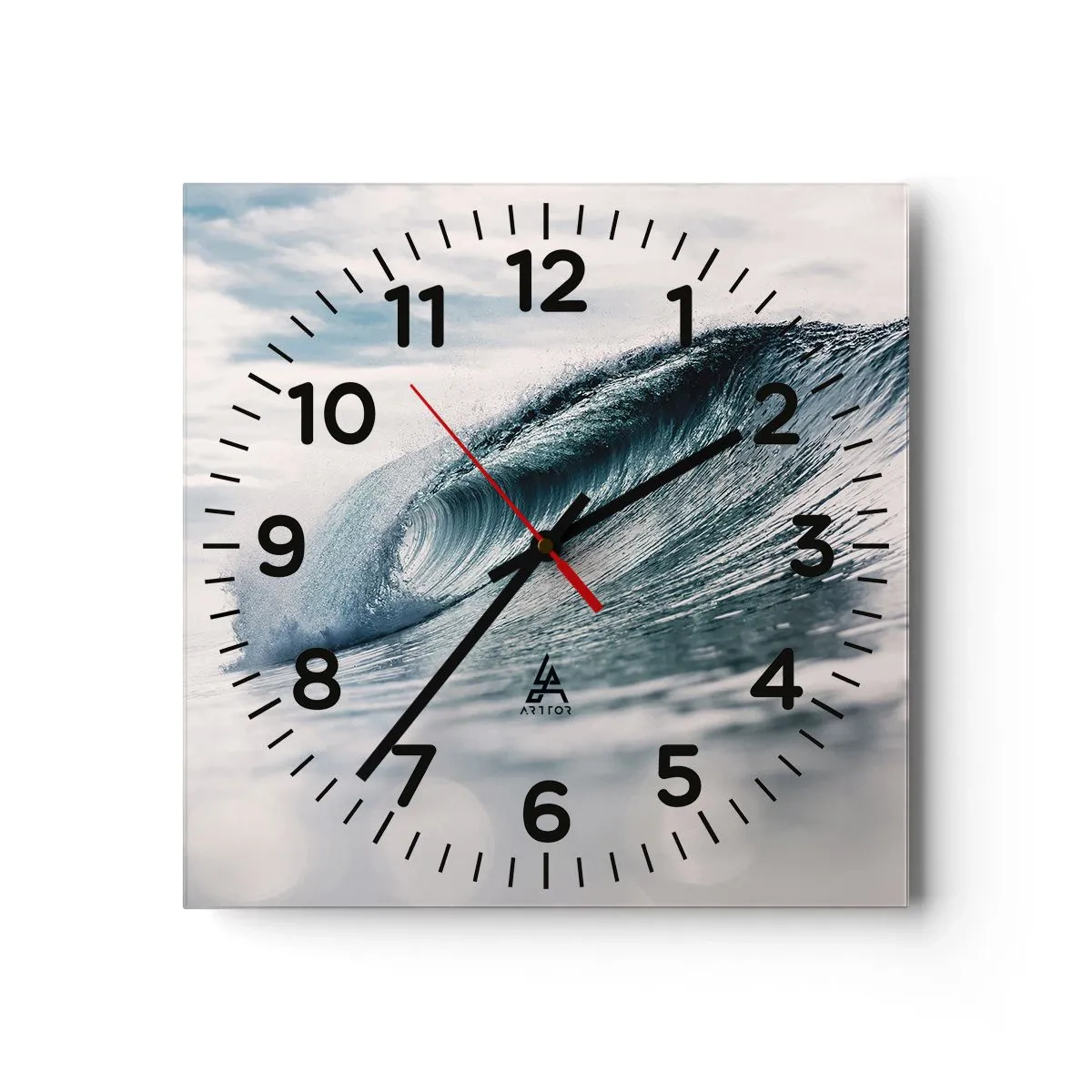 Orologio da parete - Orologio in Vetro - Cima d'acqua - 30x30 cm