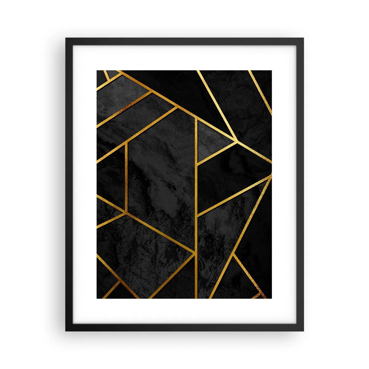 Poster in cornice nera - Oscurità e luce - 40x50 cm