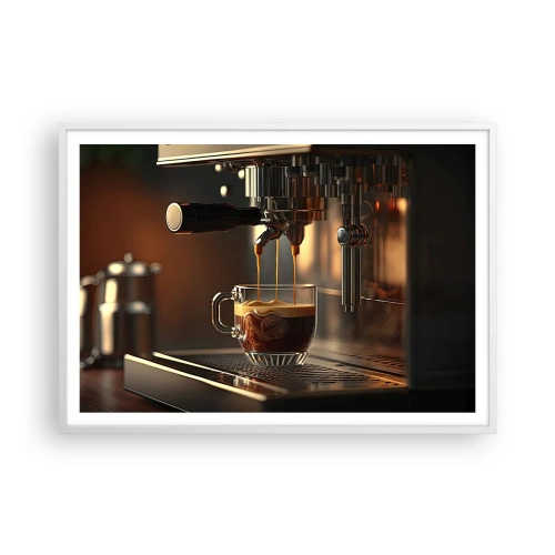 Poster in cornice bianca - Miscela sensuale - 100x70 cm