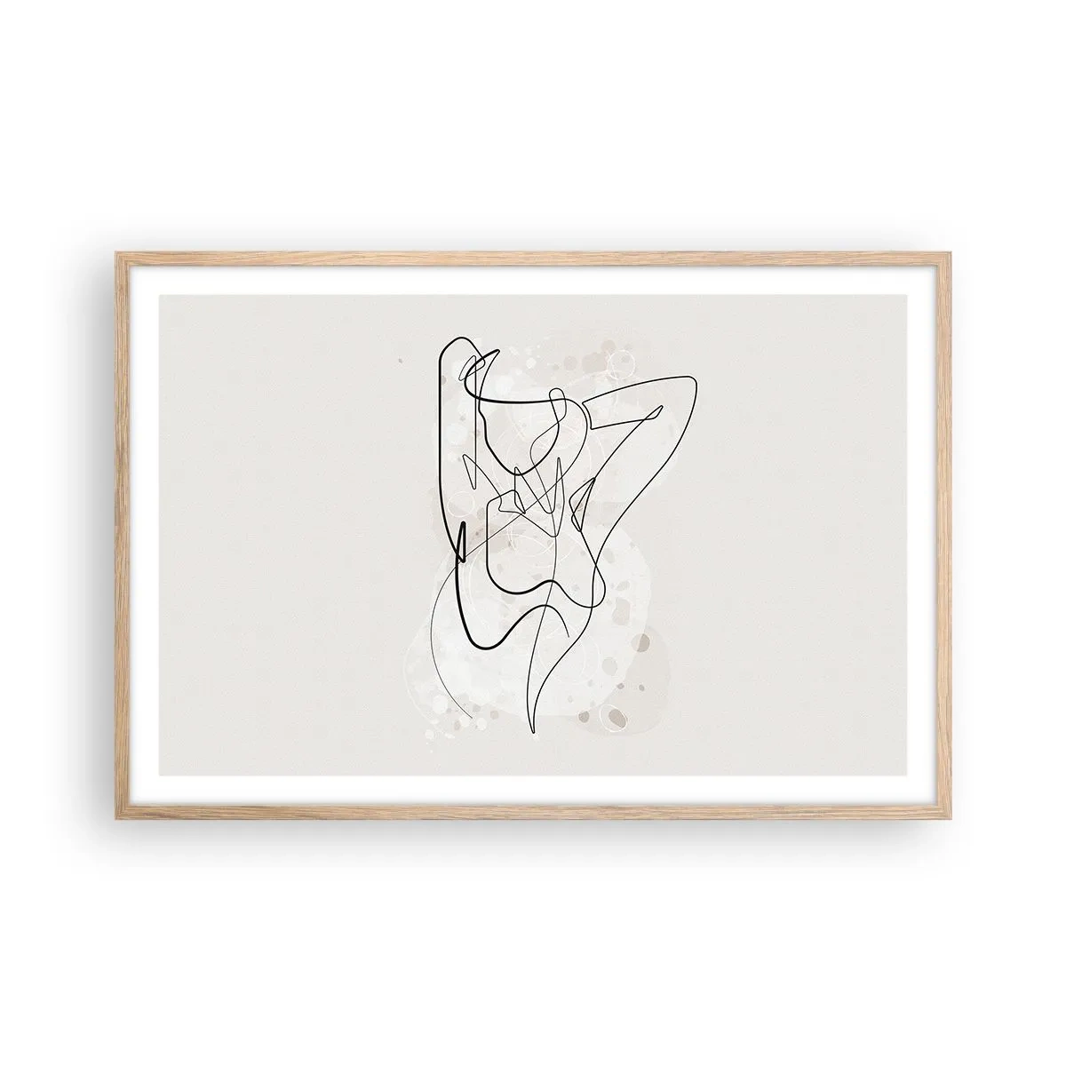 Poster in cornice rovere chiaro - L'arte della seduzione - 91x61 cm