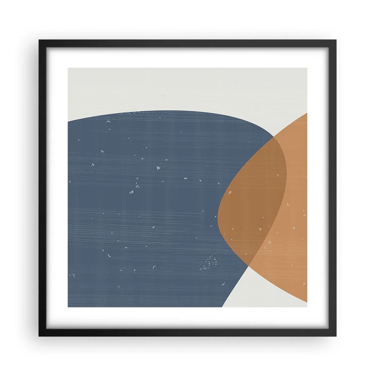 Poster in cornice nera - Ovali e influenze - 50x50 cm