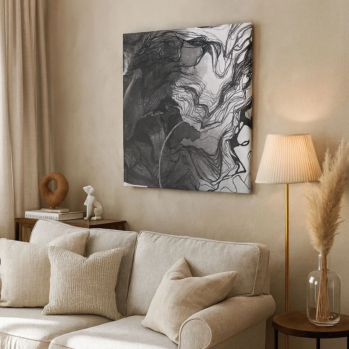 Quadro su tela - Stampe su Tela - Aggrovigliata nei sogni - 30x30 cm