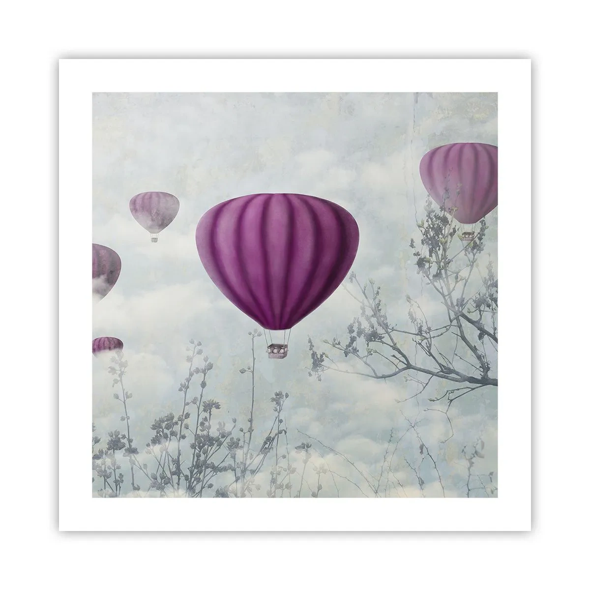 Poster - Come navi nel cielo - 50x50 cm
