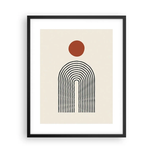 Poster in cornice nera - Magnetismo di forme e colori - 40x50 cm