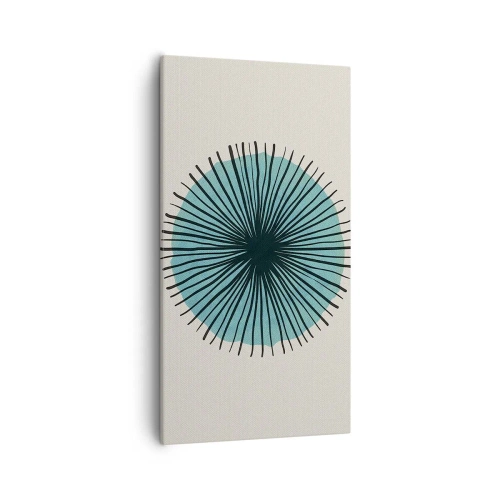 Quadro su tela - Stampe su Tela - Radiosamente nel blu - 55x100 cm