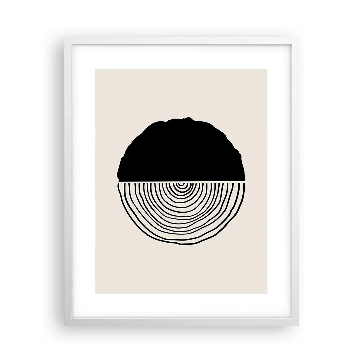 Poster in cornice bianca - A metà - 40x50 cm