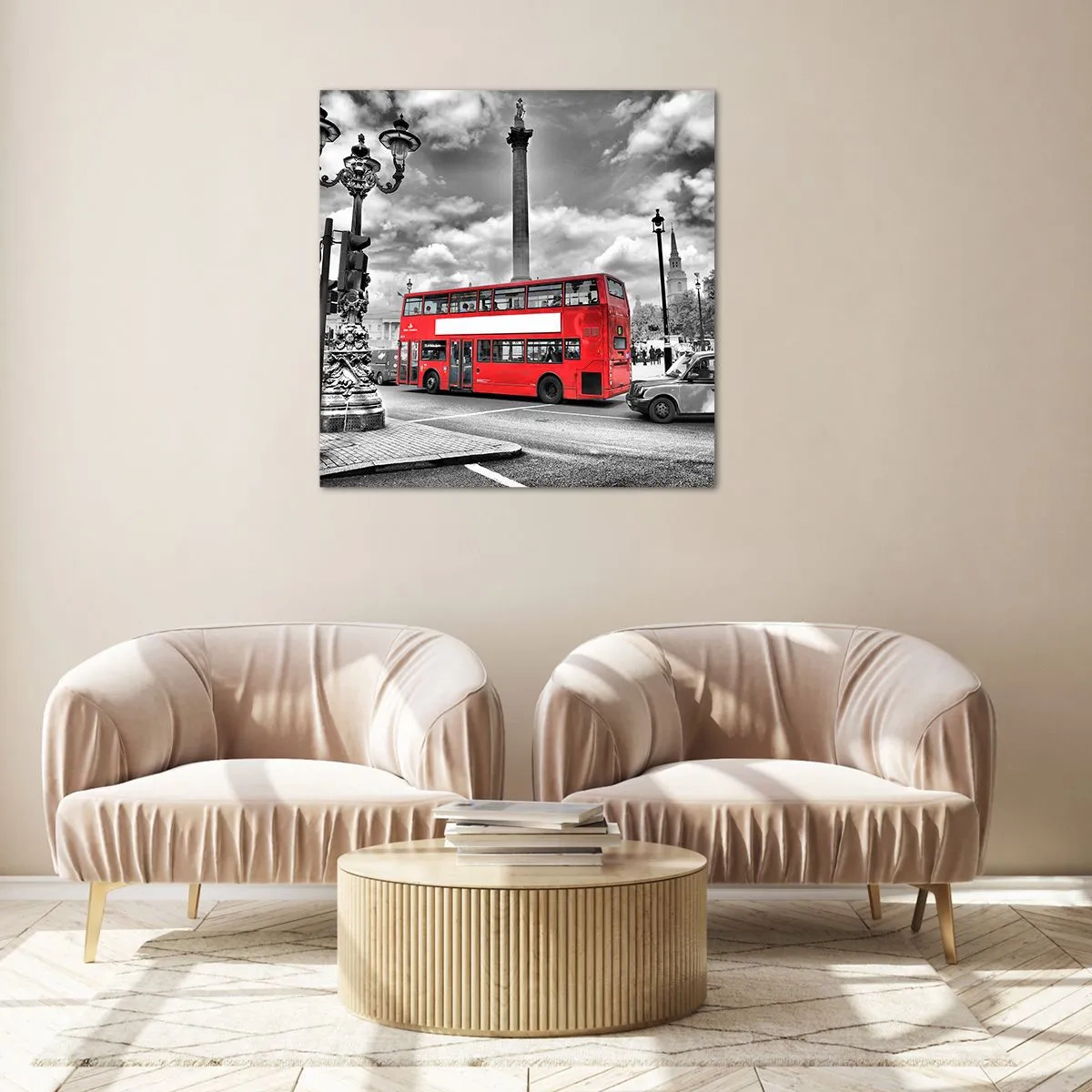 Quadro su vetro - Il vero flusso sanguigno della città - 60x60 cm