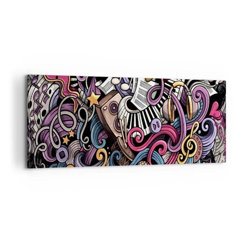 Quadro su tela - Stampe su Tela - Melodia complicata - 100x40 cm