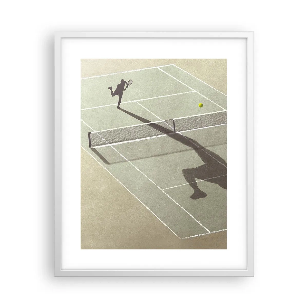 Poster in cornice bianca - Sconfiggere se stesso - 40x50 cm