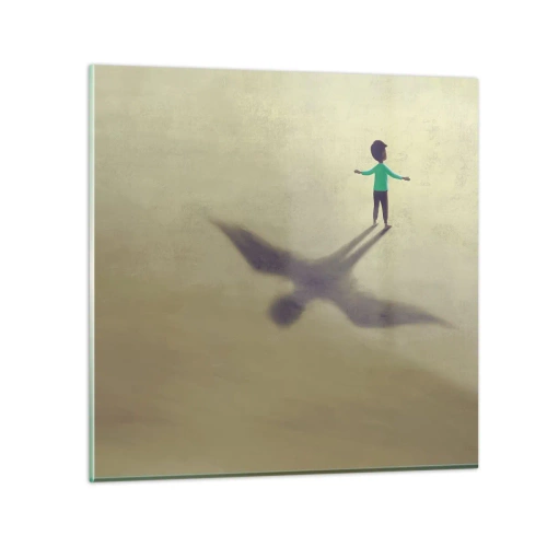 Quadro su vetro - Eroe del futuro - 70x70 cm