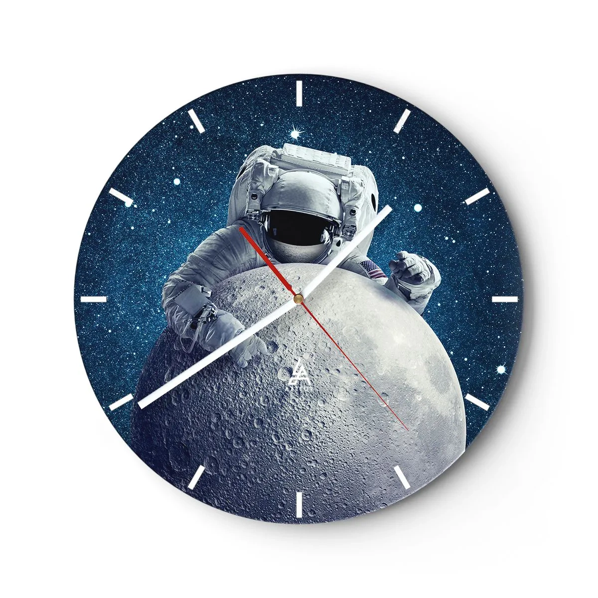 Orologio da parete - Orologio in Vetro - Burlone spaziale - 40x40 cm