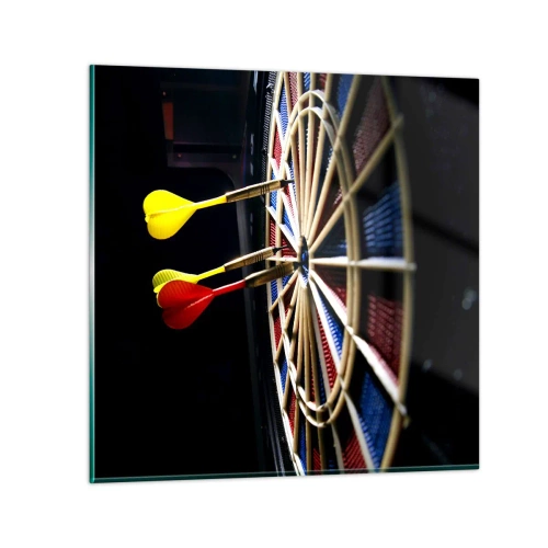 Quadro su vetro - Dritto al centro - 50x50 cm