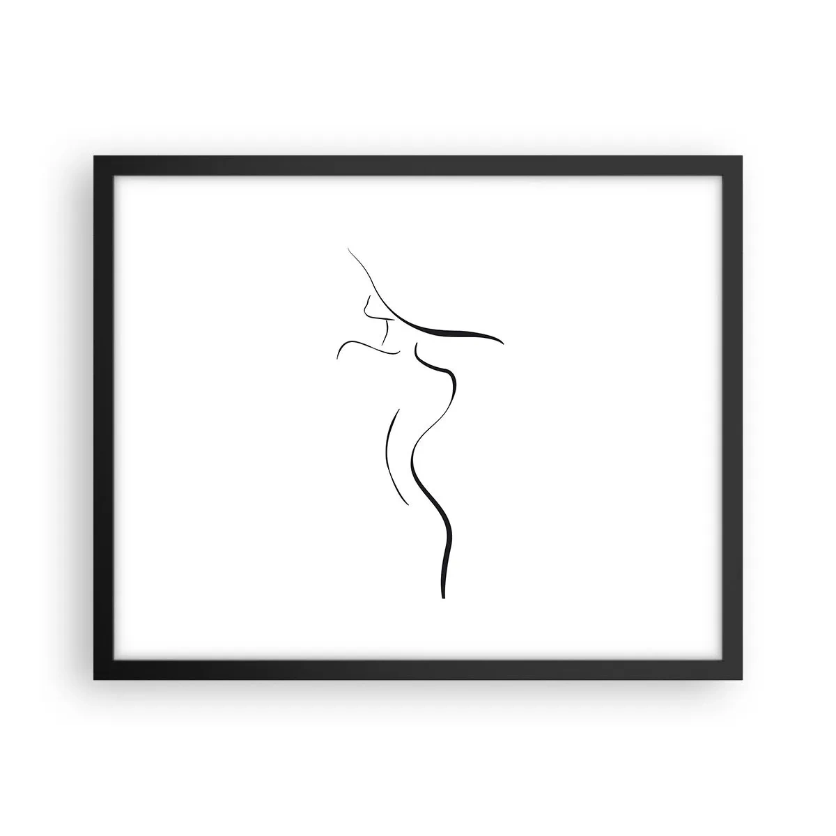 Poster in cornice nera - Inafferrabile come un'onda - 50x40 cm
