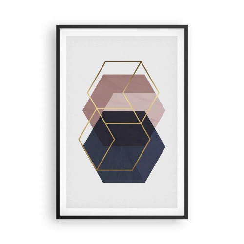 Poster in cornice nera - La forza della semplicità - 61x91 cm