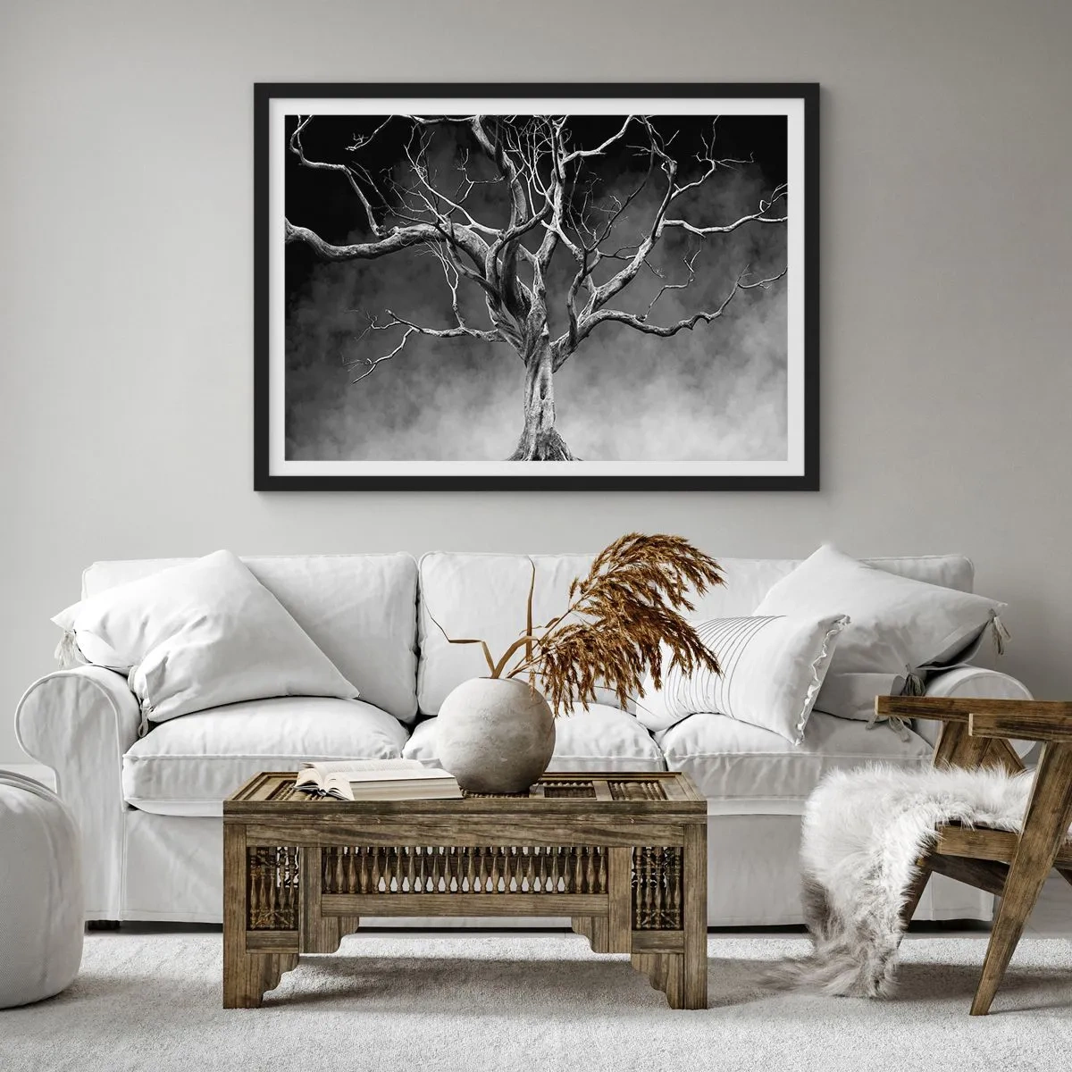 Poster in cornice nera - Primordiale e sacro - 50x40 cm