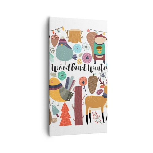 Quadro su tela - Stampe su Tela - Le feste incantate nel bosco - 55x100 cm