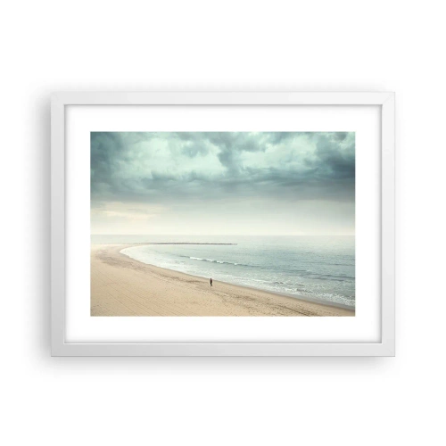 Poster in cornice bianca - Cercando la pace - 40x30 cm