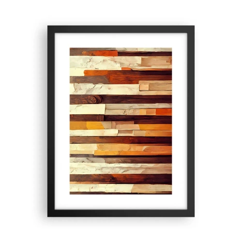 Poster in cornice nera - L'inno dei legni boschivi - 30x40 cm