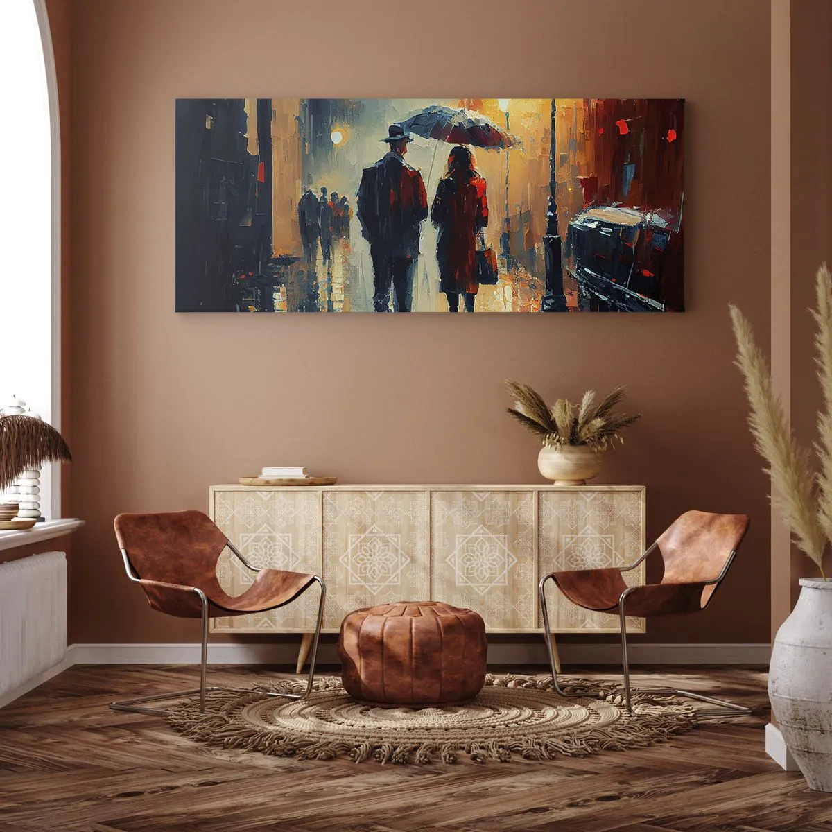 Quadro su tela - Stampe su Tela - Love story cittadina - 100x40 cm