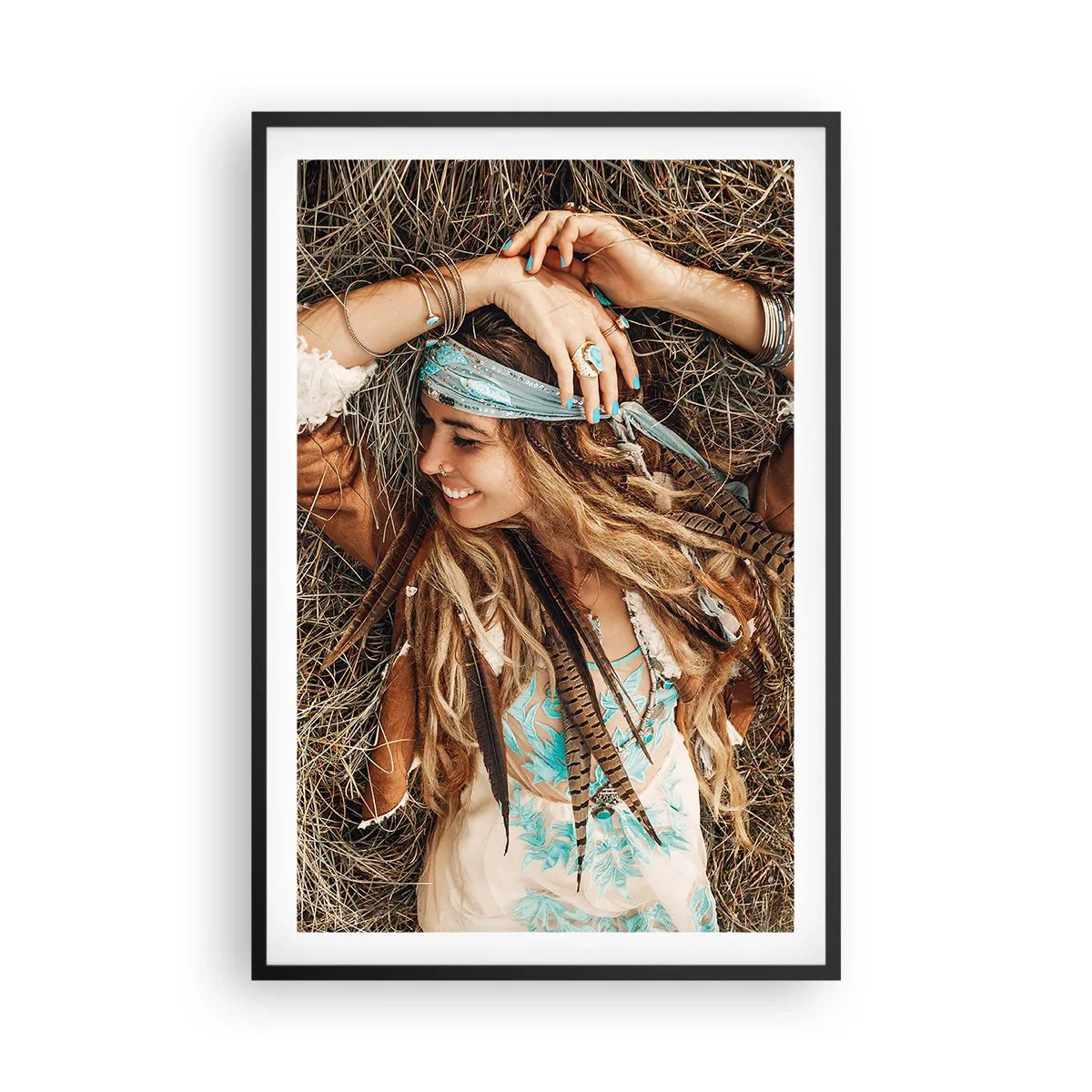 Poster in cornice nera - Verso gli anni dell'amore - 61x91 cm