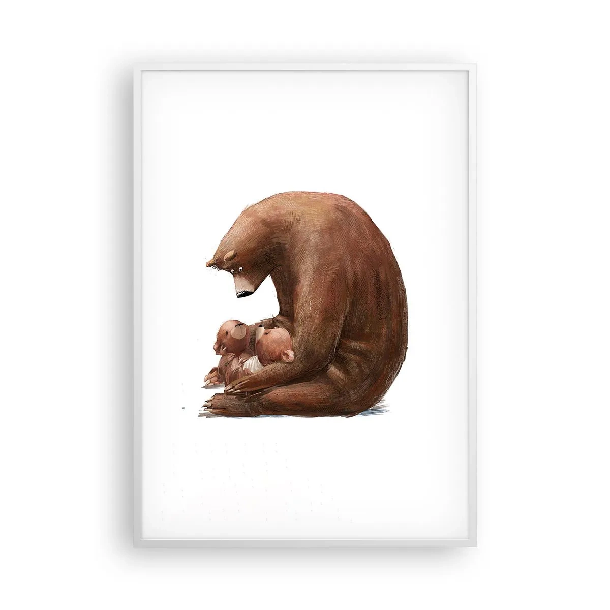 Poster in cornice bianca - Sogni d'oro, bambini - 70x100 cm