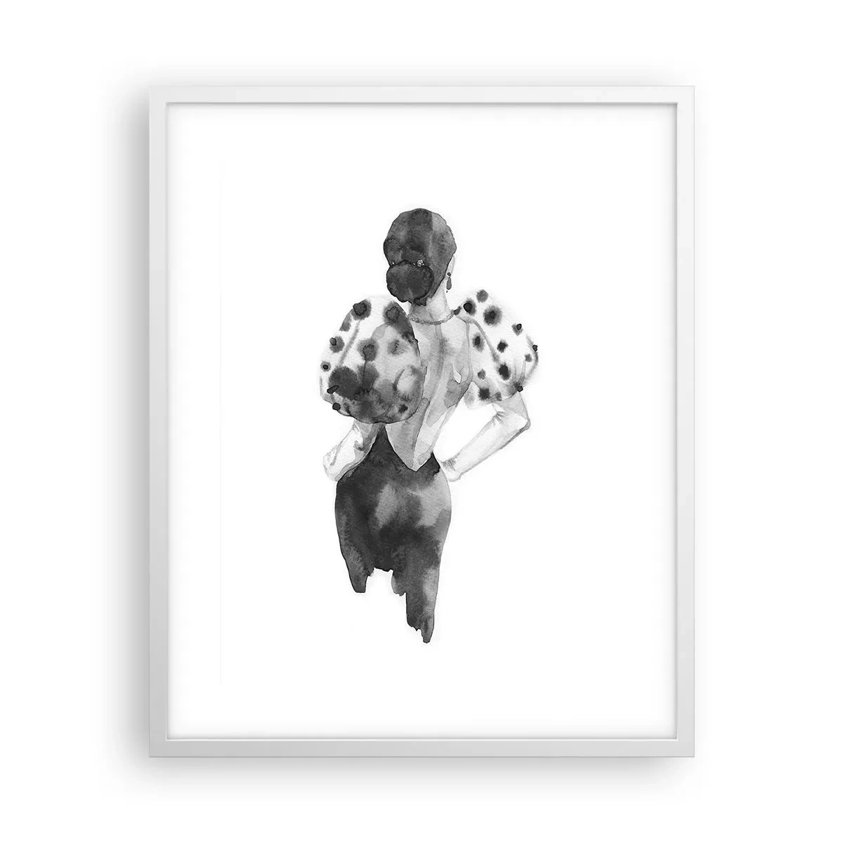 Poster in cornice bianca - è passata accanto - 40x50 cm