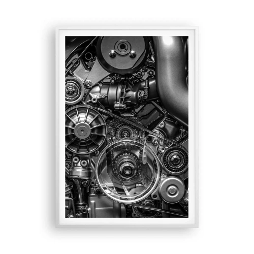Poster in cornice bianca - La poesia della meccanica - 70x100 cm