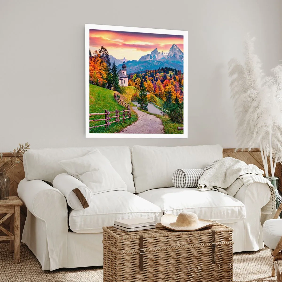 Poster - Un paesaggio come dipinto - 60x60 cm
