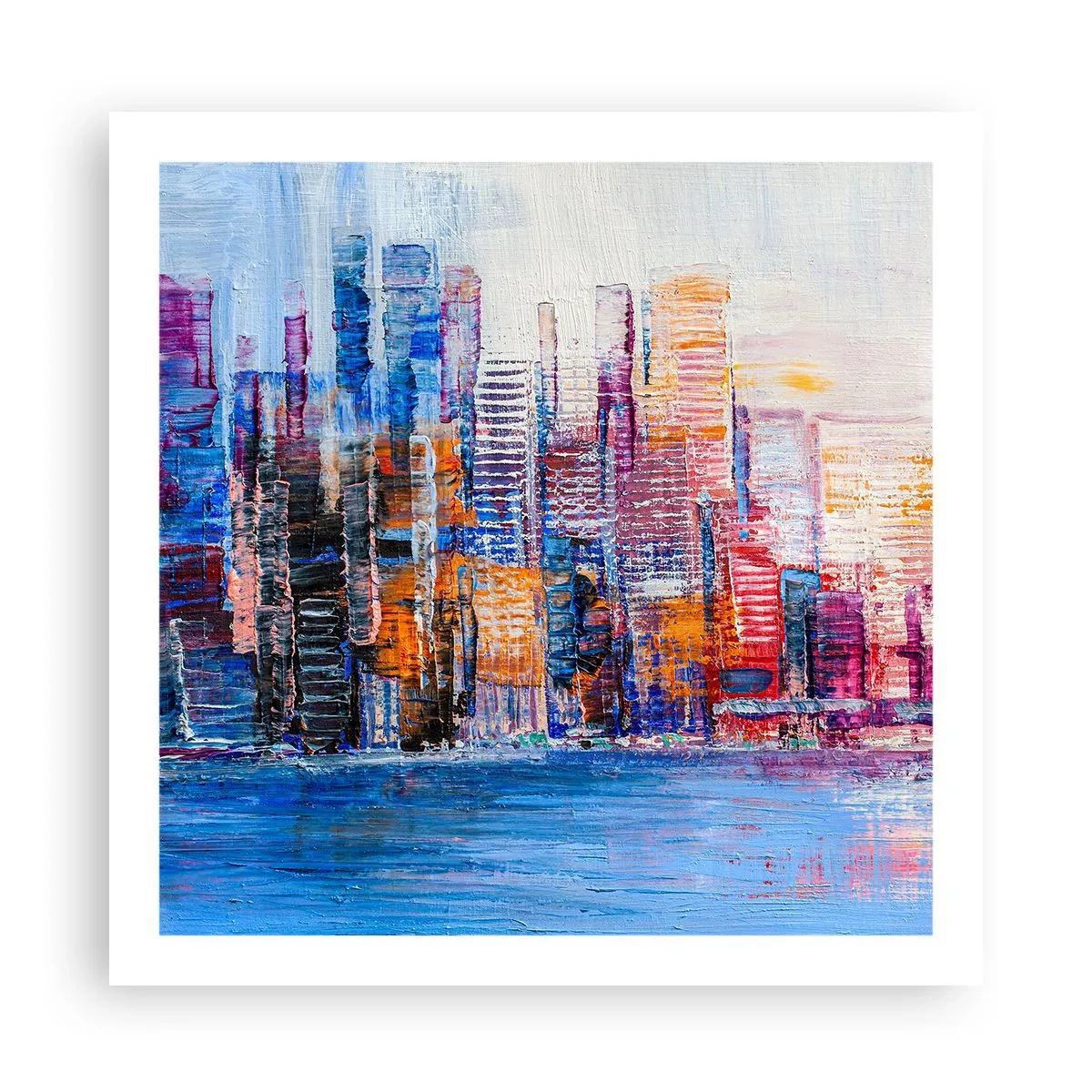 Poster - Metropoli gioiosa - 60x60 cm