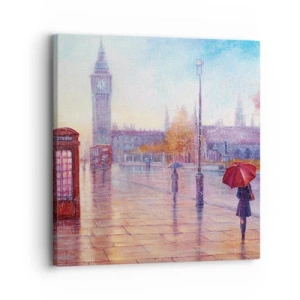 Quadro su tela - Stampe su Tela - Giorno d'autunno a Londra - 30x30 cm