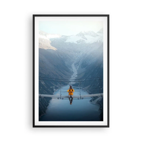 Poster in cornice nera - Colto in sospeso - 61x91 cm