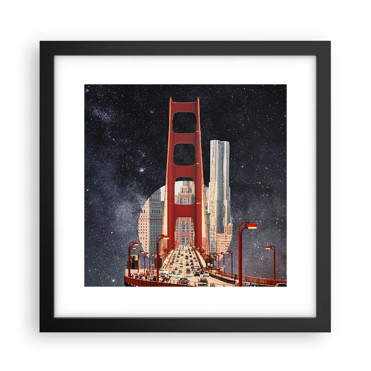 Poster in cornice nera - Sempre al centro - 30x30 cm