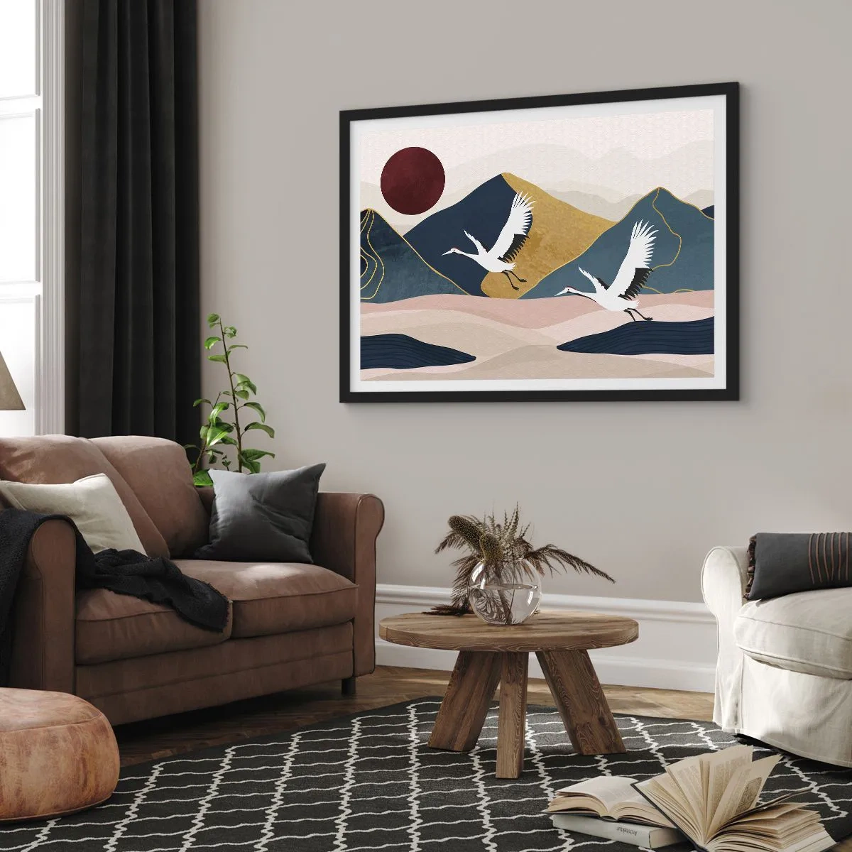 Poster in cornice nera - E la giornata è nuovamente VOLATA - 50x40 cm