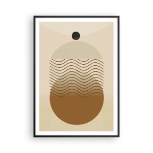 Poster in cornice nera - Sull'origine delle figure geometriche - 70x100 cm