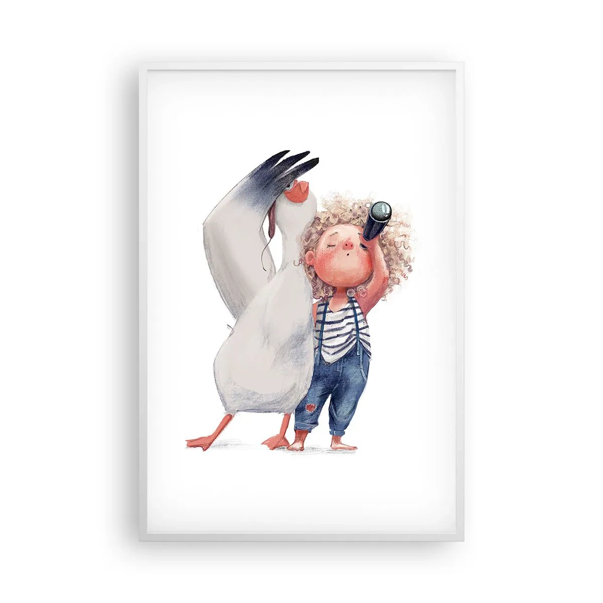 Poster in cornice bianca - Il progetto di un grande viaggio - 61x91 cm