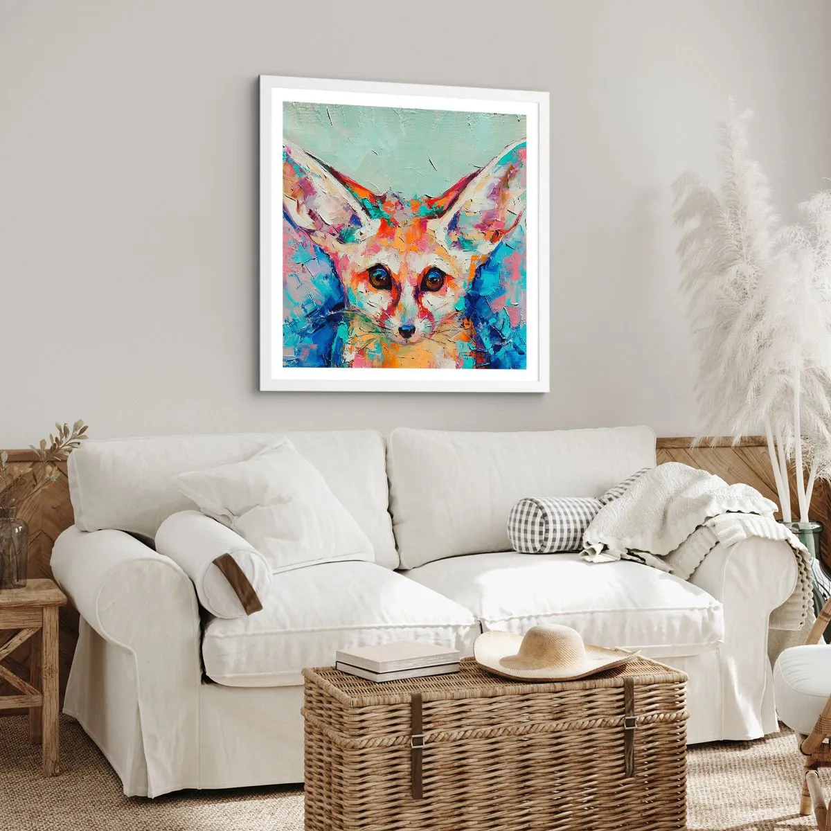 Poster in cornice bianca - Siete pronti per me? - 30x30 cm