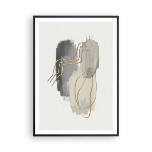 Poster in cornice nera - Durata e movimento - 70x100 cm