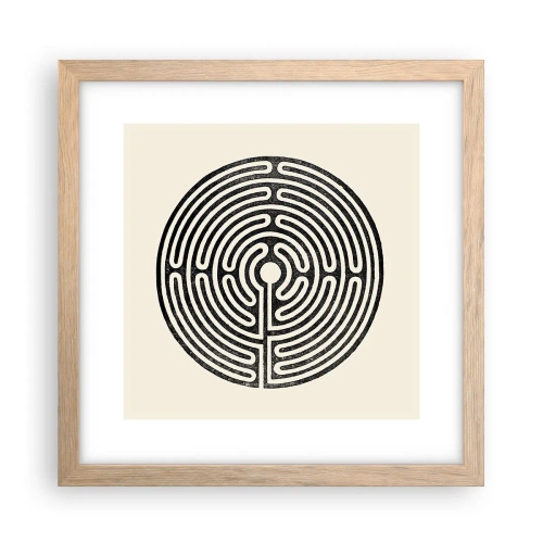 Poster in cornice rovere chiaro - Ordine misterioso - 30x30 cm