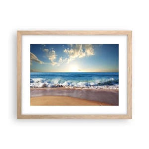 Poster in cornice rovere chiaro - Insieme movimento e immobilità - 40x30 cm