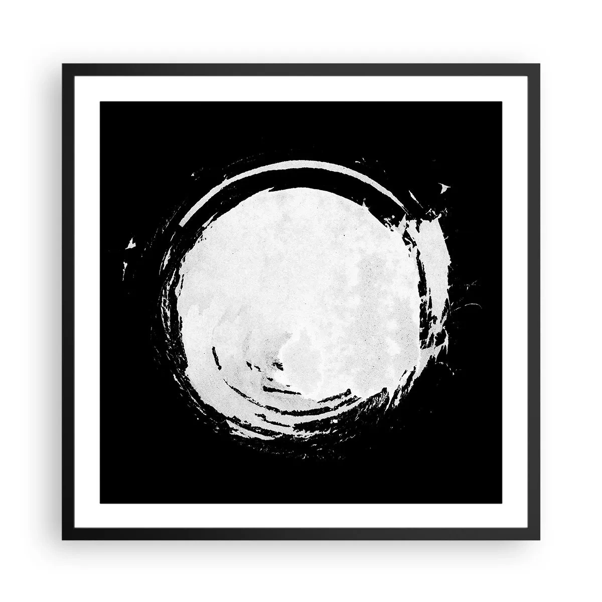 Poster in cornice nera - Una buona soluzione - 60x60 cm